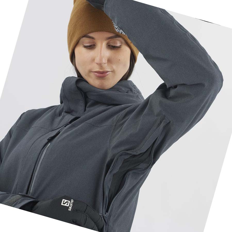 Chaquetas De Esquí Salomon STANCE CARGO Mujer Negros | MX 2408FDN